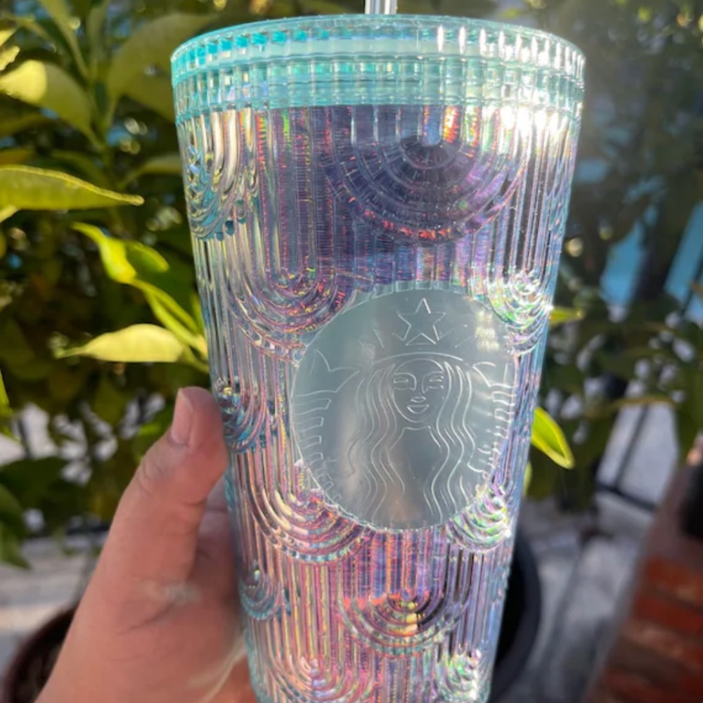 Iridescent Aqua Mermaid Scale Siren Tumbler Grande 16 oz